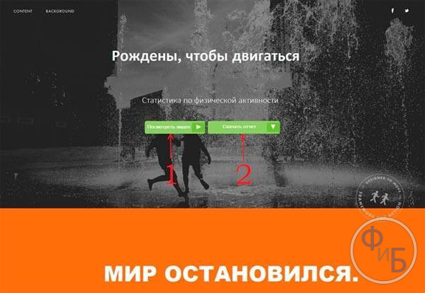 Первый пример лендинга